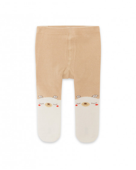 Collants teddy fille beiges brownie bears Collants teddy fille beiges brownie bears