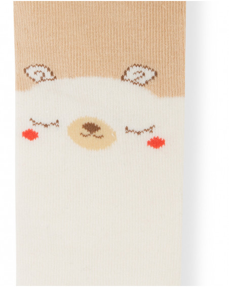 Collants teddy fille beiges brownie bears Collants teddy fille beiges brownie bears