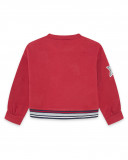 Sweat-shirt en peluche fermée sans capuche garçon rouge Sweat-shirt en peluche fermée sans capuche garçon rouge