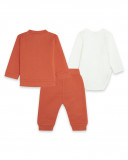 Ensemble 3 pièces molletonné e jersey long sans pieds garçon Ensemble 3 pièces molletonné e jersey long sans pieds garçon
