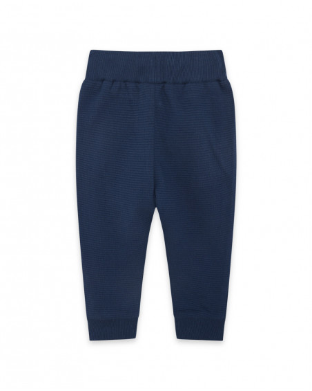 Pantalon en jersey à rayures garçon bleu glaciar Pantalon en jersey à rayures garçon bleu glaciar