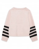 Veste en tricot boutons fille rose bee happy Veste en tricot boutons fille rose bee happy