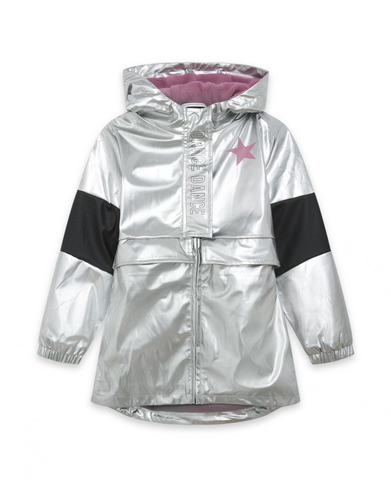 Gabardine avec capuche garçon gris hits of 90