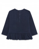 Tee-shirt en jersey imprimée fille bleu hello london Tee-shirt en jersey imprimée fille bleu hello london