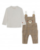 Salopette peluche et t-shirt teddy garçon marron brownie bears Salopette peluche et t-shirt teddy garçon marron brownie bears
