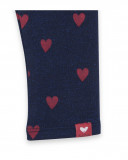 Leggings en coton molletonné coeurs fille bleus hello london Leggings en coton molletonné coeurs fille bleus hello london