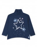 Tee-shirt en jersey étoiles fille bleu glaciar Tee-shirt en jersey étoiles fille bleu glaciar