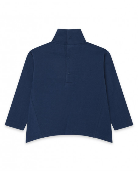 Tee-shirt en jersey étoiles fille bleu glaciar Tee-shirt en jersey étoiles fille bleu glaciar