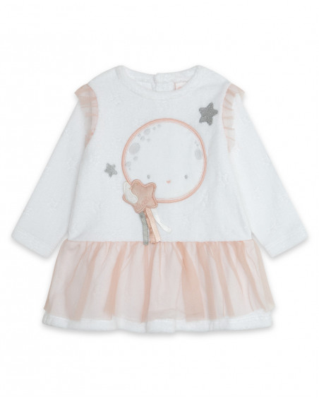 Robe velours et tulle étoiles fille rose luna llena Robe velours et tulle étoiles fille rose luna llena