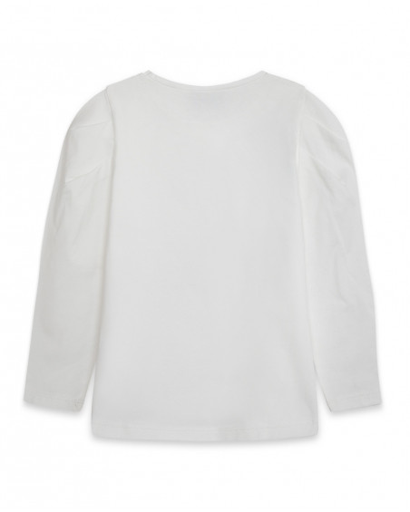 Tee-shirt en jersey imprimée garçon blanc breakfast time Tee-shirt en jersey imprimée garçon blanc breakfast time