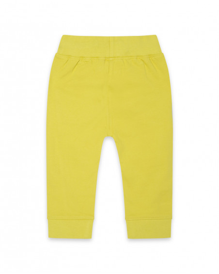Pantalon en peluche lacets garçon vert color hikers Pantalon en peluche lacets garçon vert color hikers