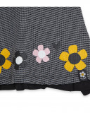 Robe en jersey fleurs fille grise bee happy Robe en jersey fleurs fille grise bee happy