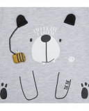 Tee-shirt en jersey manche longue garçon gris bee happy Tee-shirt en jersey manche longue garçon gris bee happy