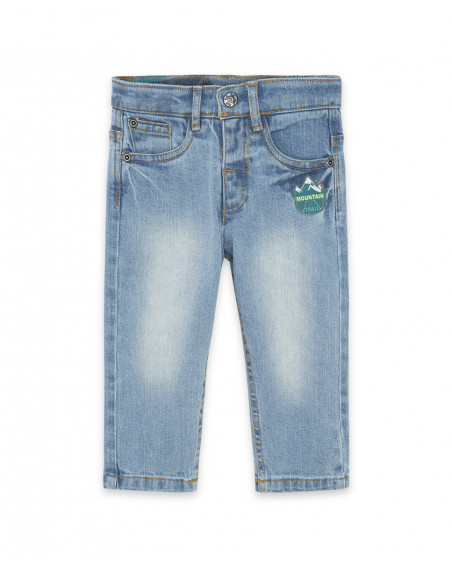 Pantalon en jeans avec poches garçon bleu color hikers Pantalon en jeans avec poches garçon bleu color hikers