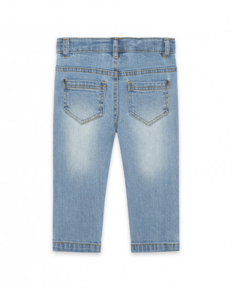Pantalon en jeans avec poches garçon bleu color hikers Pantalon en jeans avec poches garçon bleu color hikers