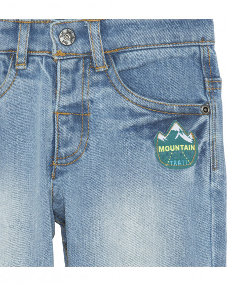 Pantalon en jeans avec poches garçon bleu color hikers Pantalon en jeans avec poches garçon bleu color hikers