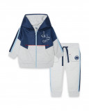 Sweat et pantalon en peluche jogging garçon bleu glaciar Sweat et pantalon en peluche jogging garçon bleu glaciar
