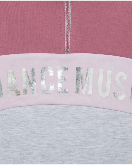 Robe en coton molletonné message garçon rose hits of 90 Robe en coton molletonné message garçon rose hits of 90