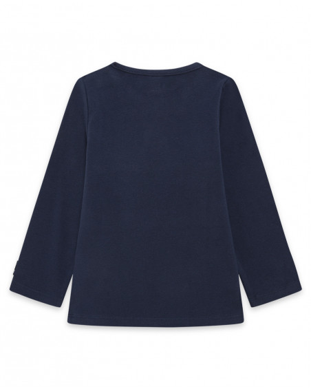 Tee-shirt en jersey étoile fille marine basicos baby