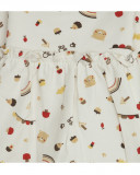 Robe en jersey imprimé fille beige brownie bears Robe en jersey imprimé fille beige brownie bears