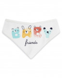Bandana en jersey garçon blanche alphabet Bandana en jersey garçon blanche alphabet