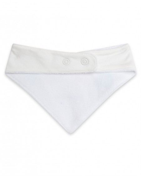 Bandana en jersey garçon blanche alphabet Bandana en jersey garçon blanche alphabet