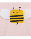 Robe en jersey imprimé fille rose bee happy Robe en jersey imprimé fille rose bee happy