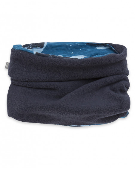 Bandana en jersey baleines garçon bleu hits of 90 Bandana en jersey baleines garçon bleu hits of 90