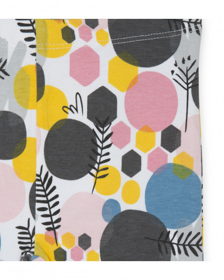 Leggings en jersey imprimé fille roses bee happy Leggings en jersey imprimé fille roses bee happy
