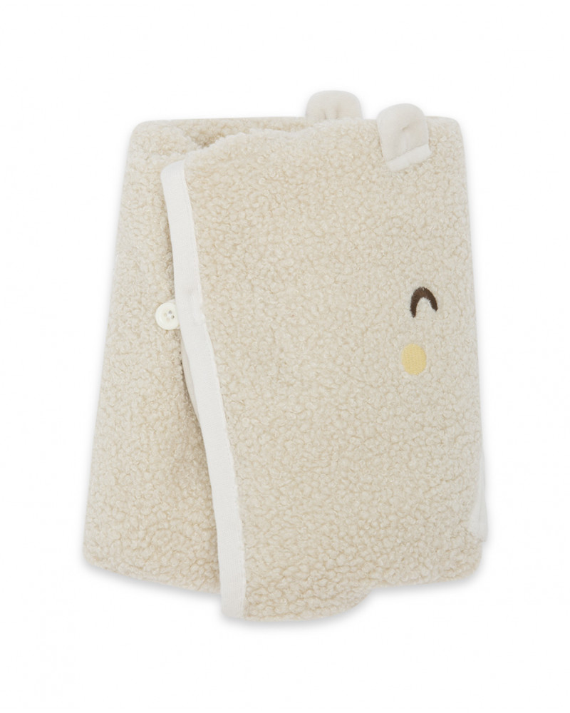 Couverture en fourrure teddy garçon beige brownie bears