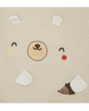 Couverture en fourrure teddy garçon beige brownie bears Couverture en fourrure teddy garçon beige brownie bears