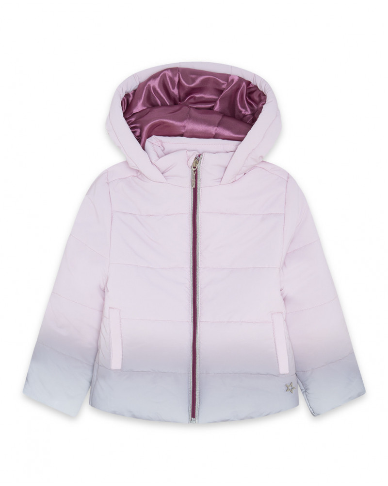 Parka tissus technique avec capuche garçon rose hits of 90