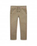Pantalon en sergé lacets garçon gris basicos baby Pantalon en sergé lacets garçon gris basicos baby