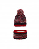 Bonnet et cache-cou en tricot pompon garçon bleu hits of 90 Bonnet et cache-cou en tricot pompon garçon bleu hits of 90