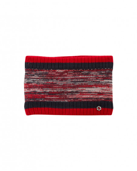 Bonnet et cache-cou en tricot pompon garçon bleu hits of 90