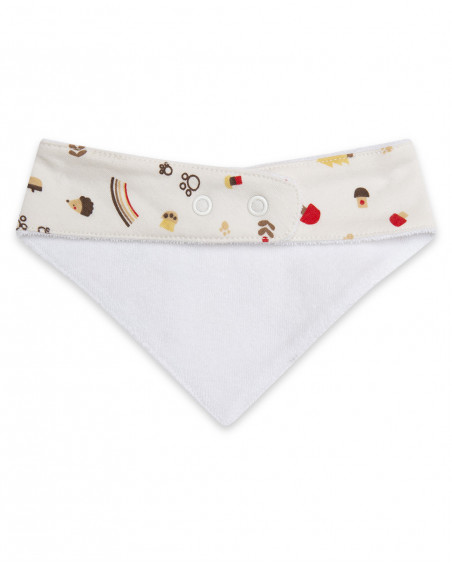 Bandana en jersey imprimée garçon beige brownie bears Bandana en jersey imprimée garçon beige brownie bears