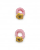 Set 2 élastique cheveux fleurs fille jaune bee happy Set 2 élastique cheveux fleurs fille jaune bee happy
