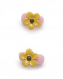 Set 2 élastique cheveux fleurs fille jaune bee happy Set 2 élastique cheveux fleurs fille jaune bee happy