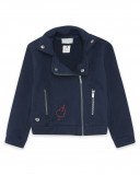 Veste en coton molletonné avec fermeture éclair garçon bleu Veste en coton molletonné avec fermeture éclair garçon bleu