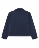 Veste en coton molletonné avec fermeture éclair garçon bleu Veste en coton molletonné avec fermeture éclair garçon bleu