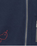Veste en coton molletonné avec fermeture éclair garçon bleu Veste en coton molletonné avec fermeture éclair garçon bleu