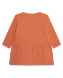 Robe en coton molletonné message fille rouge color hikers Robe en coton molletonné message fille rouge color hikers