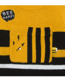 Pull-over en tricot à rayures garçon jaune bee happy Pull-over en tricot à rayures garçon jaune bee happy