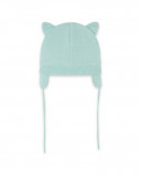 Bonnet en tricot chat garçon bleu alphabet Bonnet en tricot chat garçon bleu alphabet