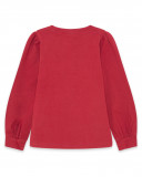 Tee-shirt en jersey coeur garçon rouge breakfast time Tee-shirt en jersey coeur garçon rouge breakfast time