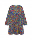 Robe en jersey imprimé fille bleue best friends 4ever Robe en jersey imprimé fille bleue best friends 4ever