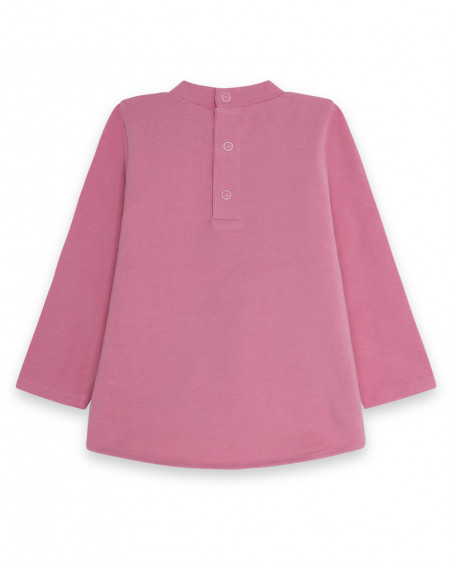 Tee-shirt en jersey fleurs fille rose kyoto girls Tee-shirt en jersey fleurs fille rose kyoto girls