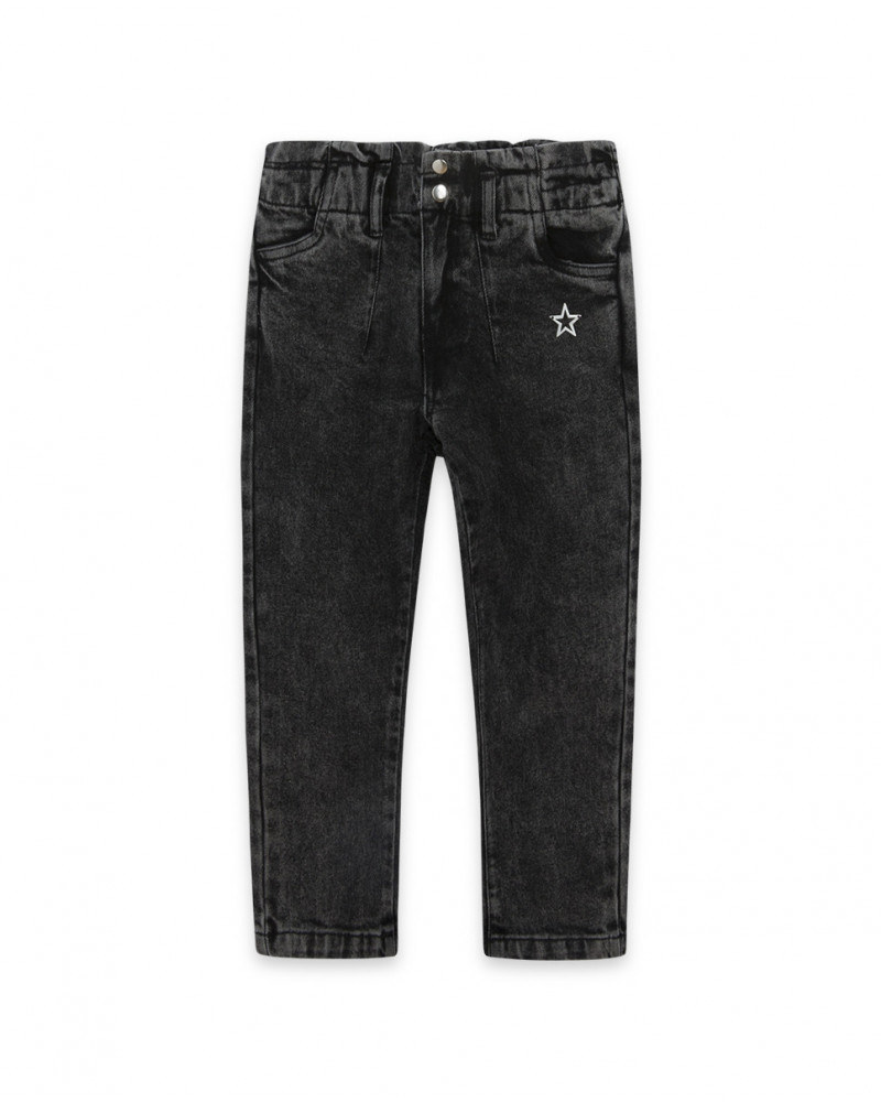 Pantalon en jeans étoile garçon noir hits of 90