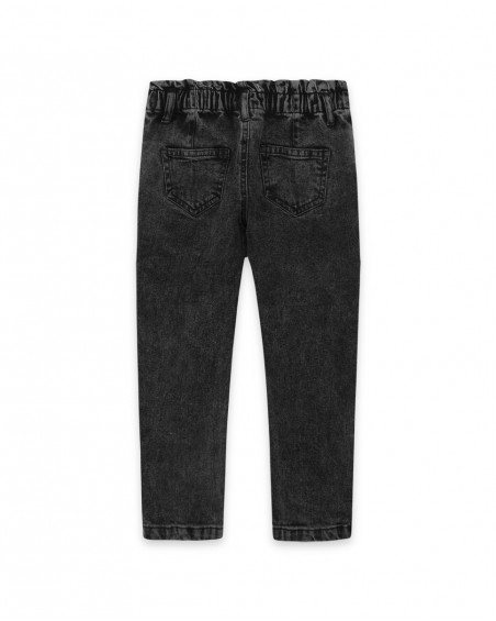 Pantalon en jeans étoile garçon noir hits of 90 Pantalon en jeans étoile garçon noir hits of 90