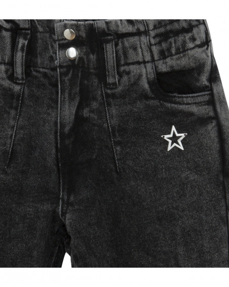 Pantalon en jeans étoile garçon noir hits of 90 Pantalon en jeans étoile garçon noir hits of 90